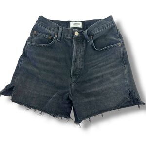 Agolde Black Jean Shorts